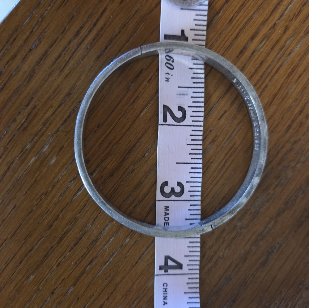 Tiffany & Co 1997 Script Sterling Bangle Bracelet View 5